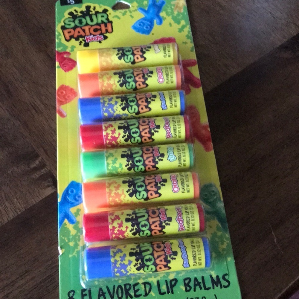 Sour patch lip balm